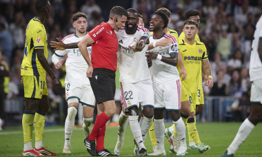 Match de championnat de football de La Liga opposant le Real Madrid à Villarreal (1-0) au Santiago Bernabeu à Madrid