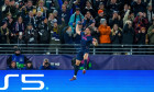 Stavanger 20261013. Vikings Gianni Stensness celebrates after the 1-0 goal during the Champions League football match between Viking and Bayern Munich at Lyse Arena in Stavanger. Photo: Lise Åserud / NTB This text is auto translated