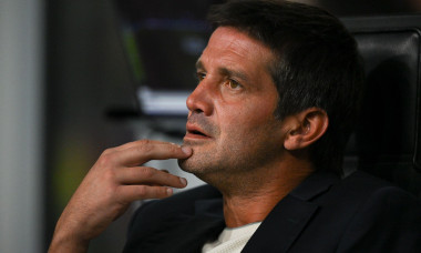 IPA89647023 - Cristian Chivu, head coach of FC Inter, looks on during the UEFA Champions League Group Stage Match Day 2 between Inter FC Internazionale and Club Brugge on October 13, 2026, at the Giuseppe Meazza San Siro Stadium in Milan, Italy. Credit: T