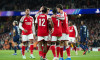 London, UK. 13th Oct, 2026. Bukayo Saka of Arsenal celebrating his goal to make it 3-0 during Arsenal v Lille OSC UEFA Champions League matchday 2 at the Emirates Stadium, London, England on 13 October 2026 Credit: Dylan Hepworth/Every Second Media Credit