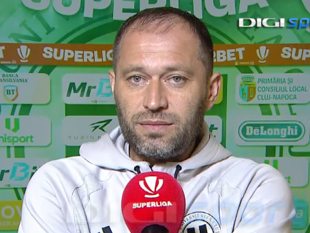 A venit în locul lui Bergodi la interviu după "U" Cluj - FC Argeș și a făcut anunțul