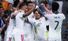 September 8, 2026, Estadio Santiago Bernabeu, Madrid, Spain: Federico Valverde of Real Madrid celebrates his goal with Kylian Mbappe, Jude Bellingham, Brahim Diaz and Vinicius Junior during UEFA Champions League 2026 27 football match between Real Madrid