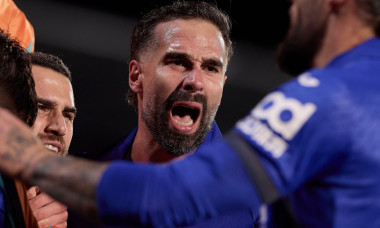 Madrid, Spain. 19th Oct, 2026. Daniel Carvajal (Getafe CF) celebrates a goal during the LaLiga EA SPORTS 2026/2027 match between Getafe CF and Rayo Vallecano. Final score: Getafe CF 1-1 Rayo Vallecano. Credit: SOPA Images Limited/Alamy Live News