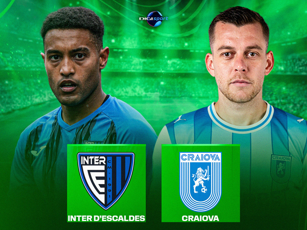 Inter d'Escaldes - Universitatea Craiova, joi, 19:45, LIVE VIDEO, DGS 1. Oltenii caută prima victorie în Conference League