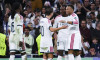 Spain: October 21, 2026, Santiago Bernabeu stadium, Madrid, Spain: Yan Diomande of Real Madrid celebrates his goal with Kylian