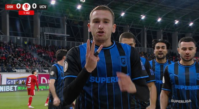 Imagine Stire Romanchuk, gol a la Mbappe pentru Universitatea Craiova | 2review.ro