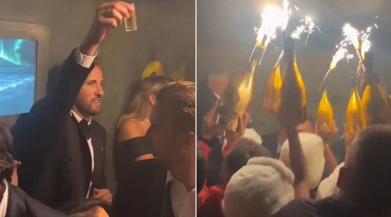 Au apărut imaginile! Harry Kane, ”petrecere-monstru” cu șampanie și shoturi, după ce a luat Balonul de Aur