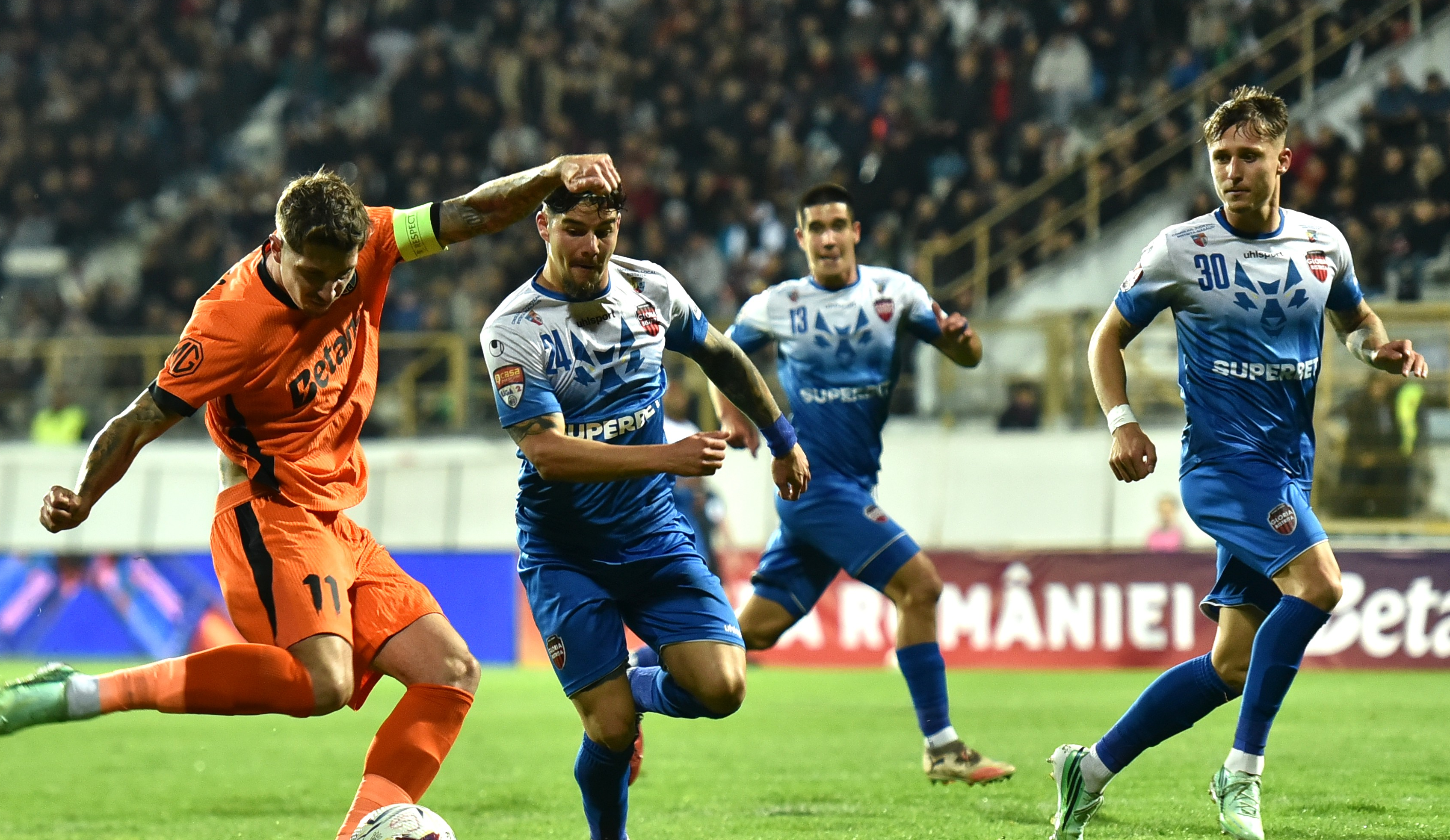 Jackpot! Prima încasată de jucătorii Gloriei Bistrița, după victoria 1-0 cu FCSB