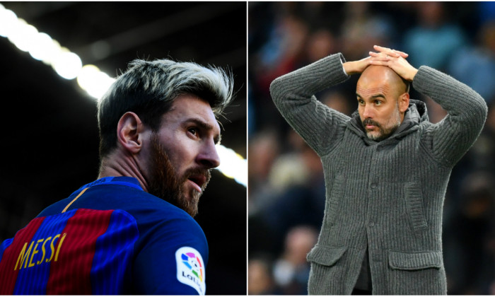 Leo Messi și Pep Guardiola