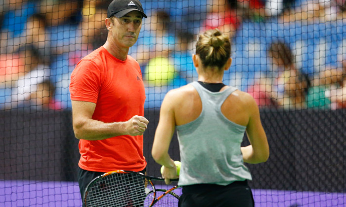 Darren Cahill, alături de Simona Halep / Foto: Getty Images