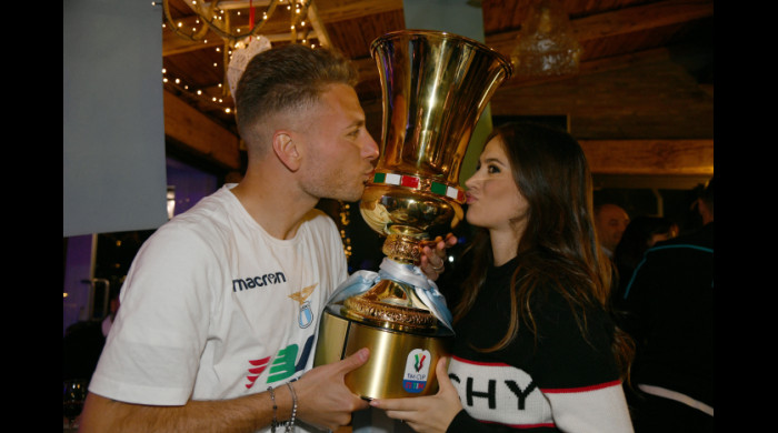Ciro Immobile alături de soţia sa, Jessica Melena / Foto: Getty Images