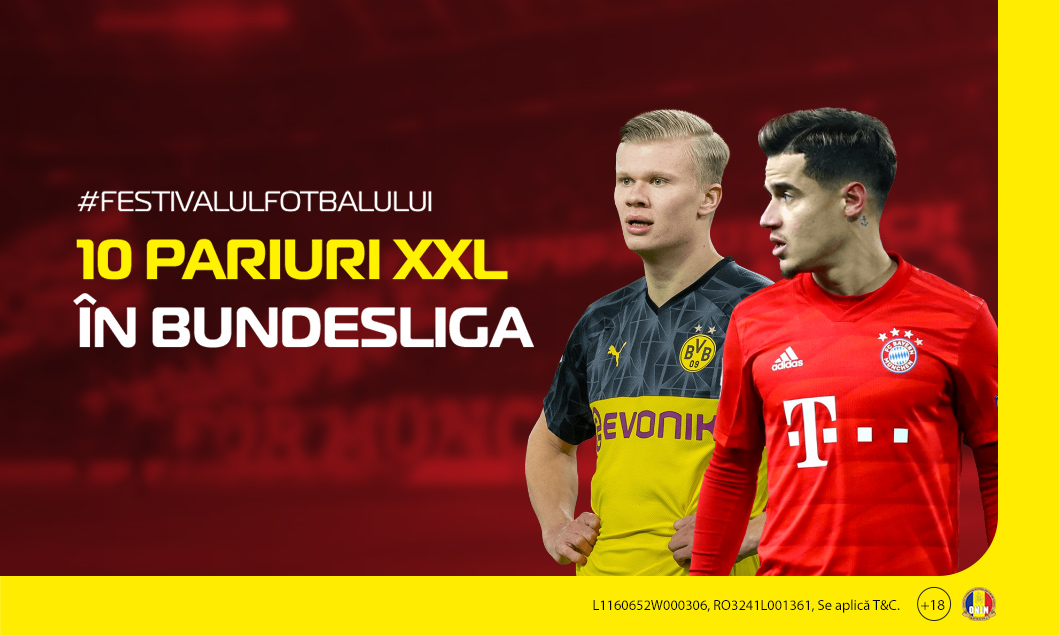 (P) Ai pariuri grase în Bundesliga! Le pui pe toate pe un bilet și ai cota totală 330.0