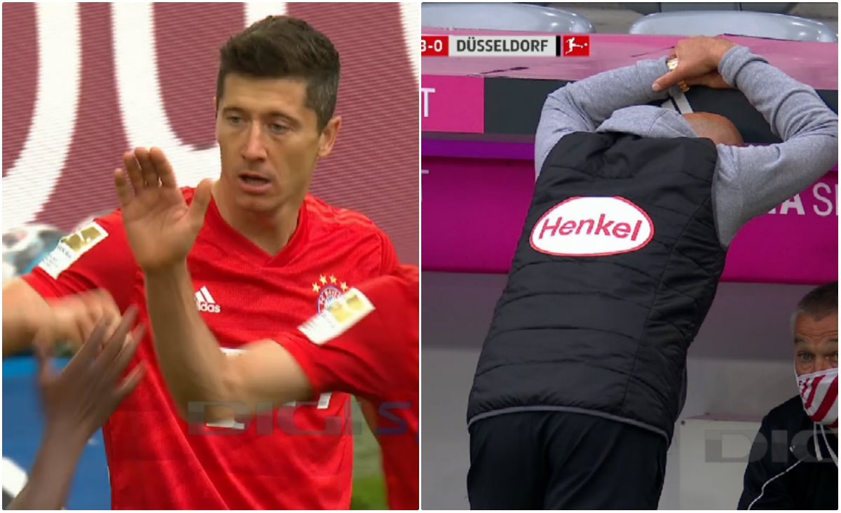 Lewandowski a înscris după o fază spectaculoasă! Reacția antrenorului lui Dusseldorf