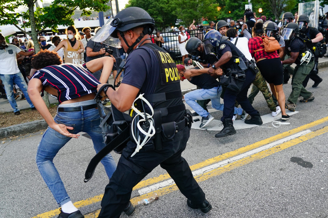Atlanta Protest Held In Response To Police Custody Death Of Minneapolis Man George Floyd