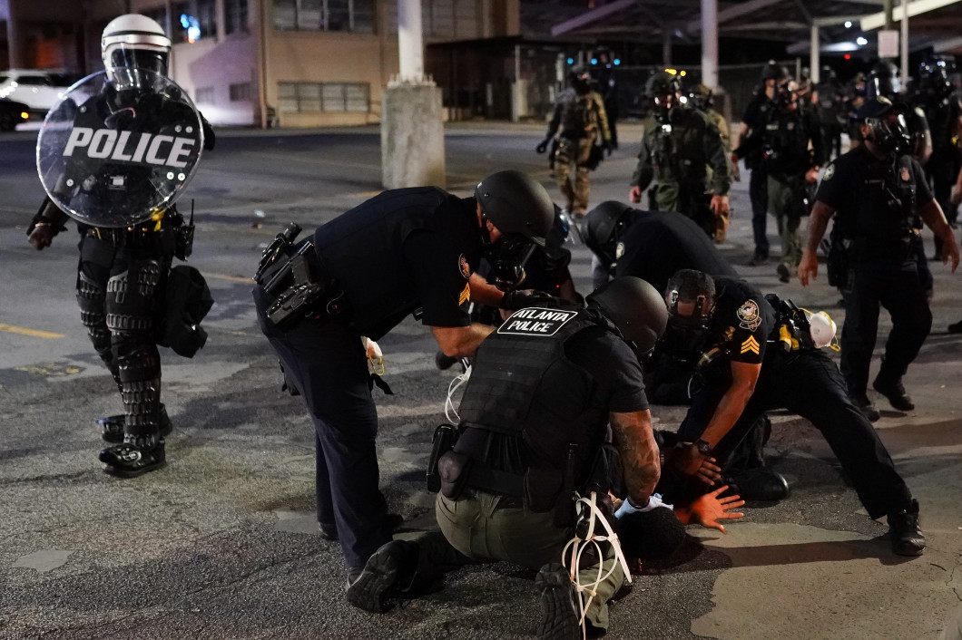 Atlanta Protest Held In Response To Police Custody Death Of Minneapolis Man George Floyd