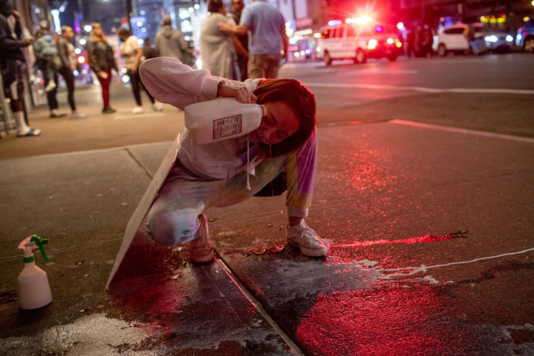 Protests Against Police Brutality Over Death Of George Floyd Continue In NYC
