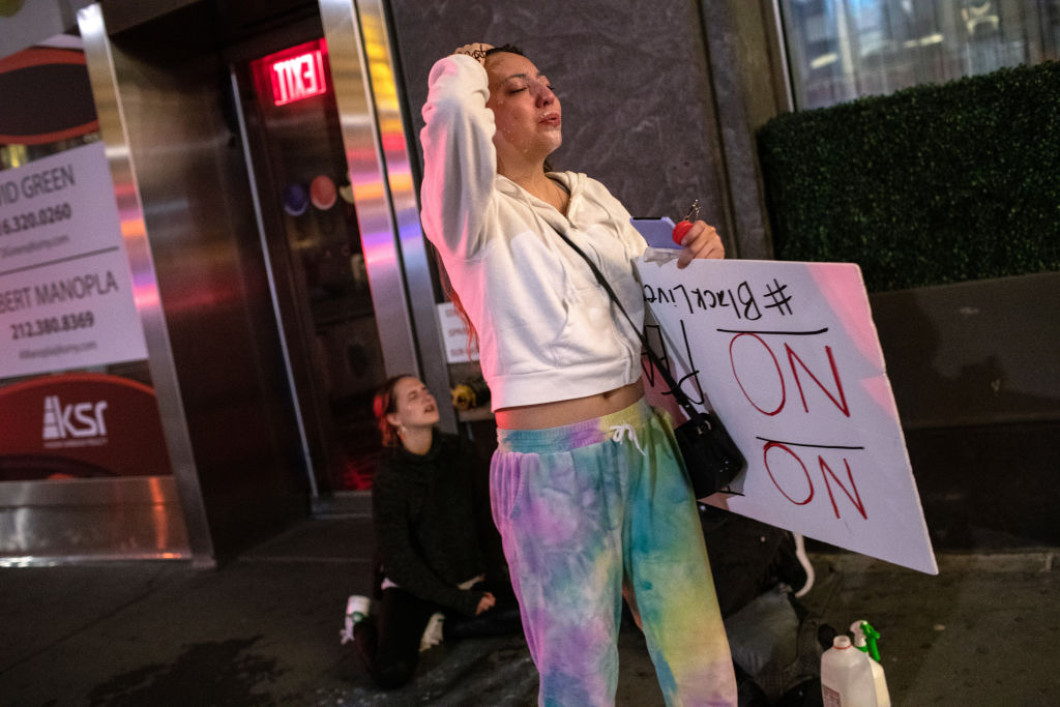 Protests Against Police Brutality Over Death Of George Floyd Continue In NYC
