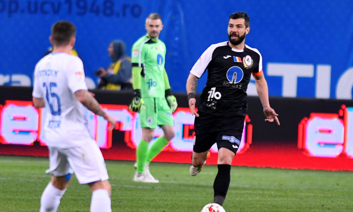 Marius Constantin, căpitanul lui Gaz Metan Mediaș, în meciul cu U Craiova / Foto: Sport Pictures