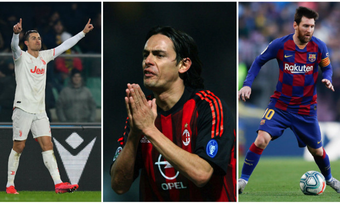 colaj ronaldo inzaghi messi