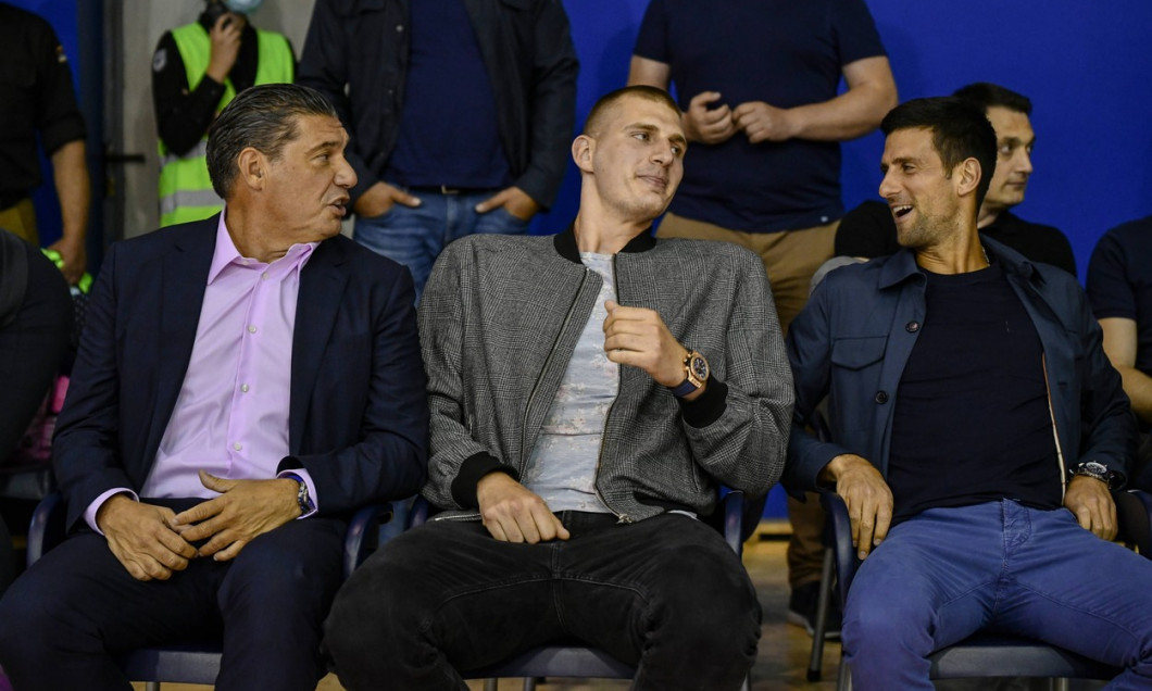 Serbia Celebs at farewell basketball match of former Mega Bemax coach Dejan Milojevic