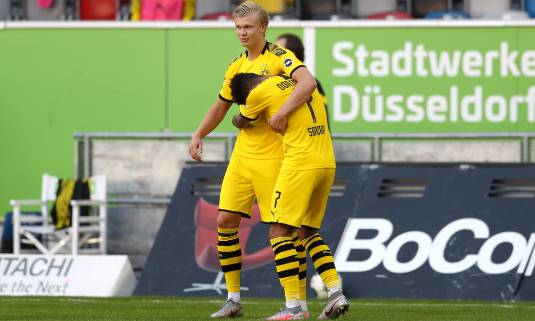 Erling Haaland a adus victoria Borussiei Dortmund în meciul cu Dusseldorf / Foto: Getty Images
