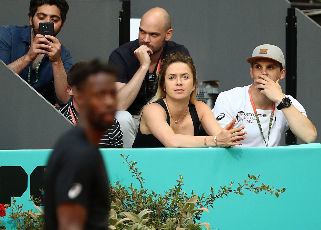 Elina Svitolina, în loja lui Gael Monfils la Madrid Open / Foto: Getty Images