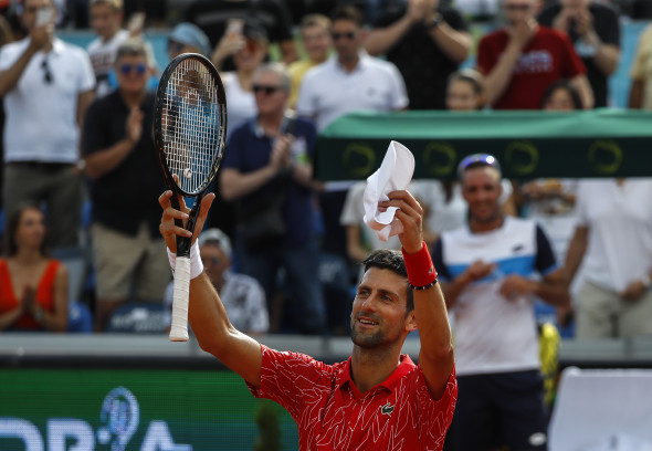 Novak Djokovic, după victoria din meciul cu Viktor Troicki / Foto: Getty Images