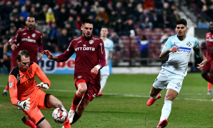 Giedrius Arlauskis, portarul CFR-ului, în meciul cu FCSB / Foto: Sport Pictures