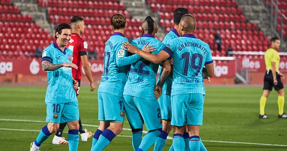 Mallorca - Barcelona 0-4. Catalanii încep în forță maratonul pentru La Liga! Suarez a revenit pe teren, iar Messi a făcut spectacol