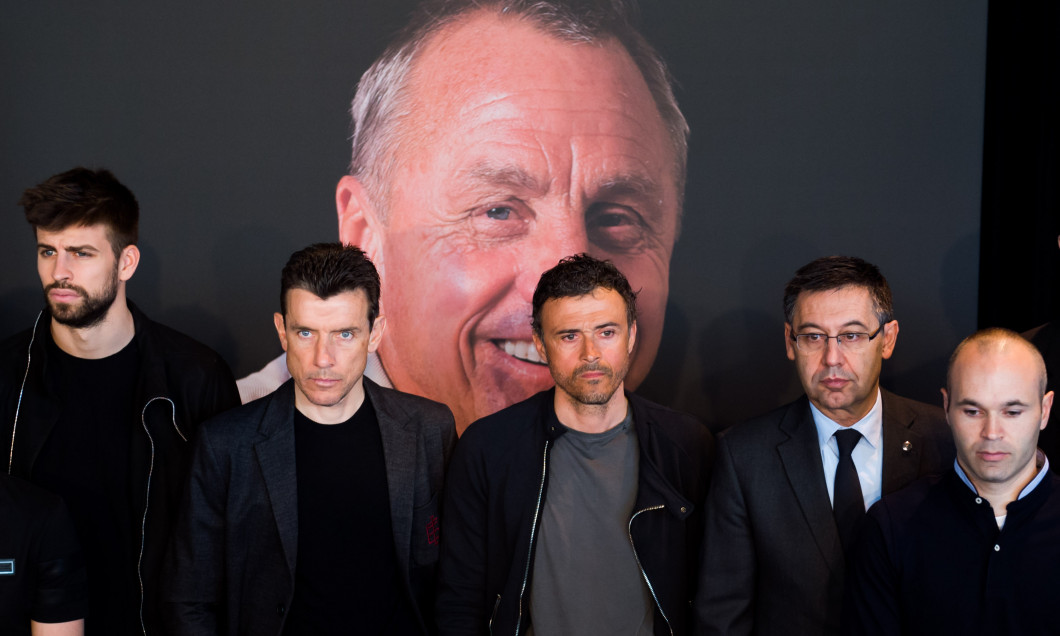 Johan Cruyff's Memorial At The Camp Nou Stadium