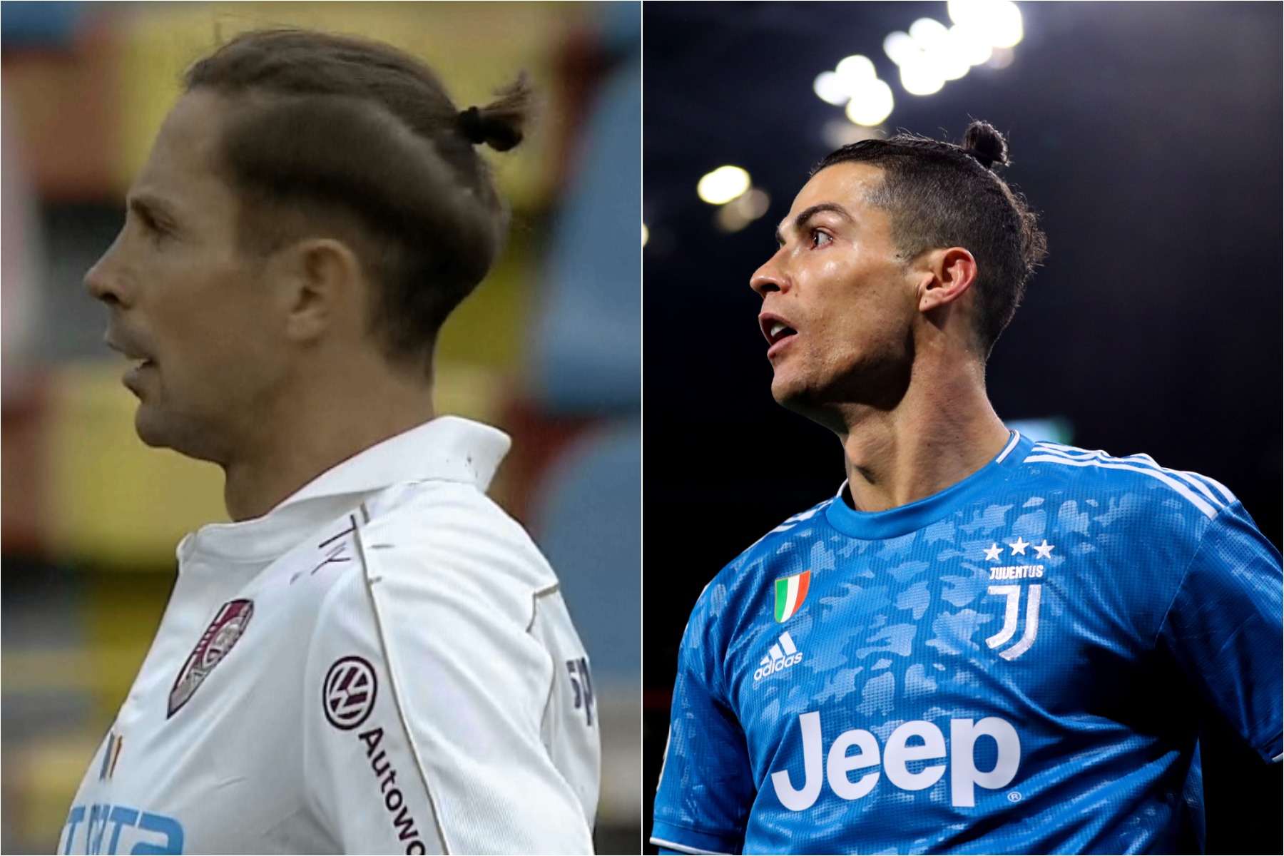 El e ”Cristiano Ronaldo de România”: look similar, obsesie pentru pătrățele și execuții ”la cheie” din lovitură liberă