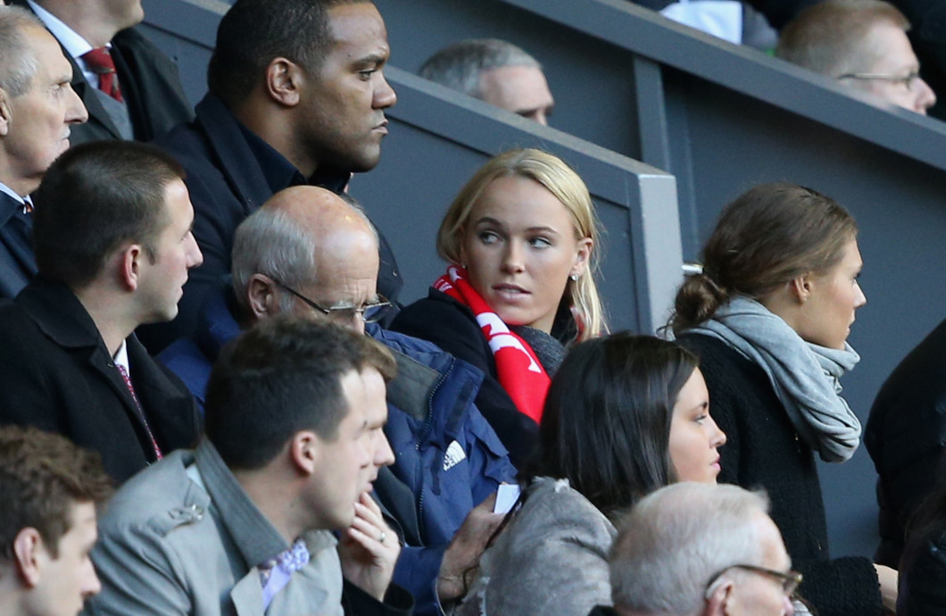 Caroline Wozniacki, la un meci al lui Liverpool / Foto: Getty Images