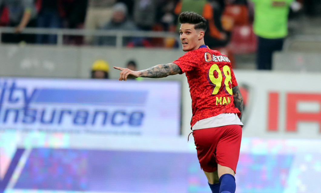 Dennis Man, după un gol marcat pentru FCSB / Foto: Sport Pictures