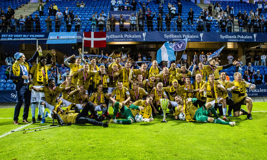 Sonderjyske win the Danish Cup FInal, football, Esbjerg, Denmark