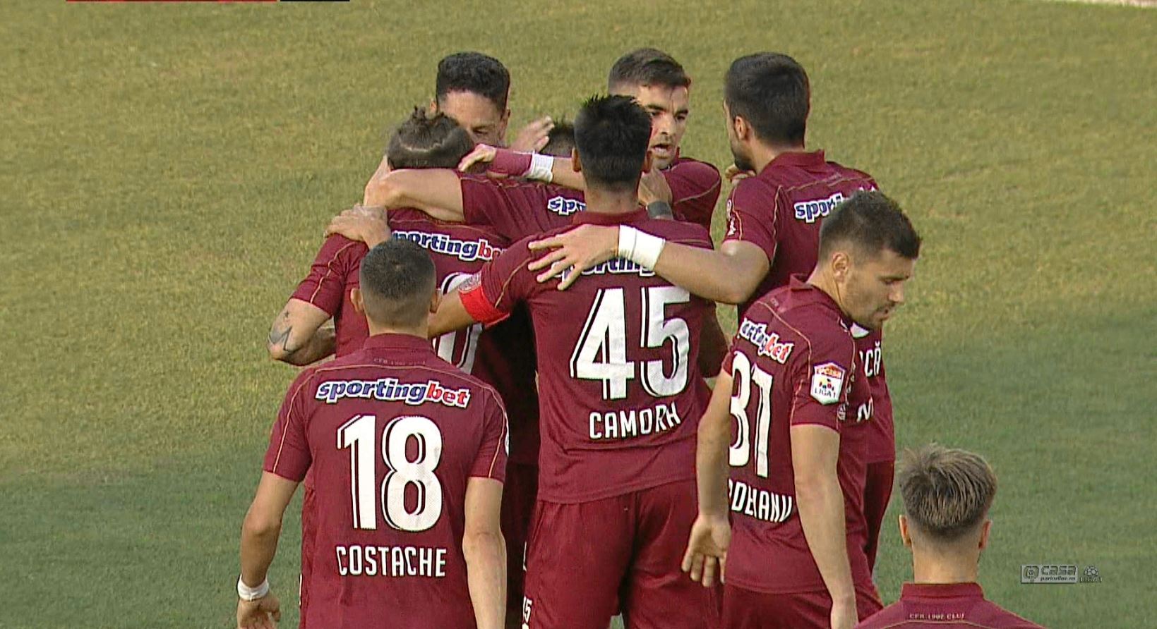 Astra Giurgiu - CFR Cluj 1-2, ACUM, pe Digi Sport 1. Ardelenii, două goluri și un autogol în 19 minute