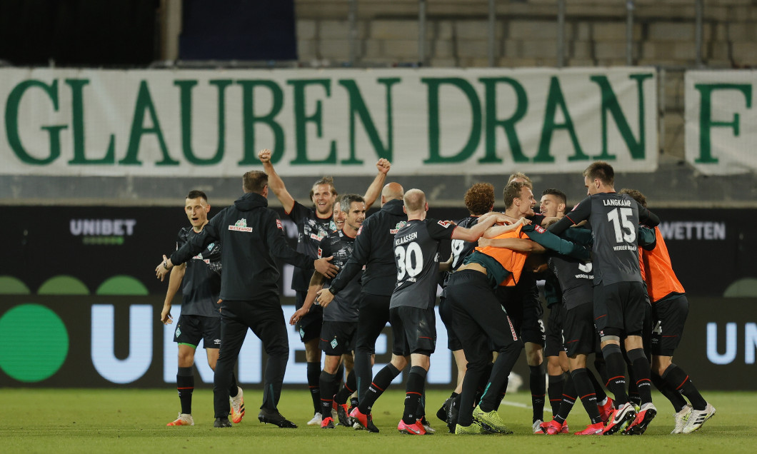 Werder Bremen a câștigat barajul de menținere în Bundesliga datorită golurilor marcate în deplasare / Foto: Getty Images