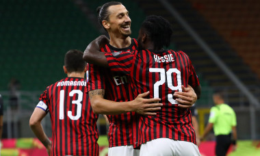 Zlatan Ibrahimovic și Franck Kessie, în meciul AC Milan - Juventus 4-2 / Foto: Getty Images