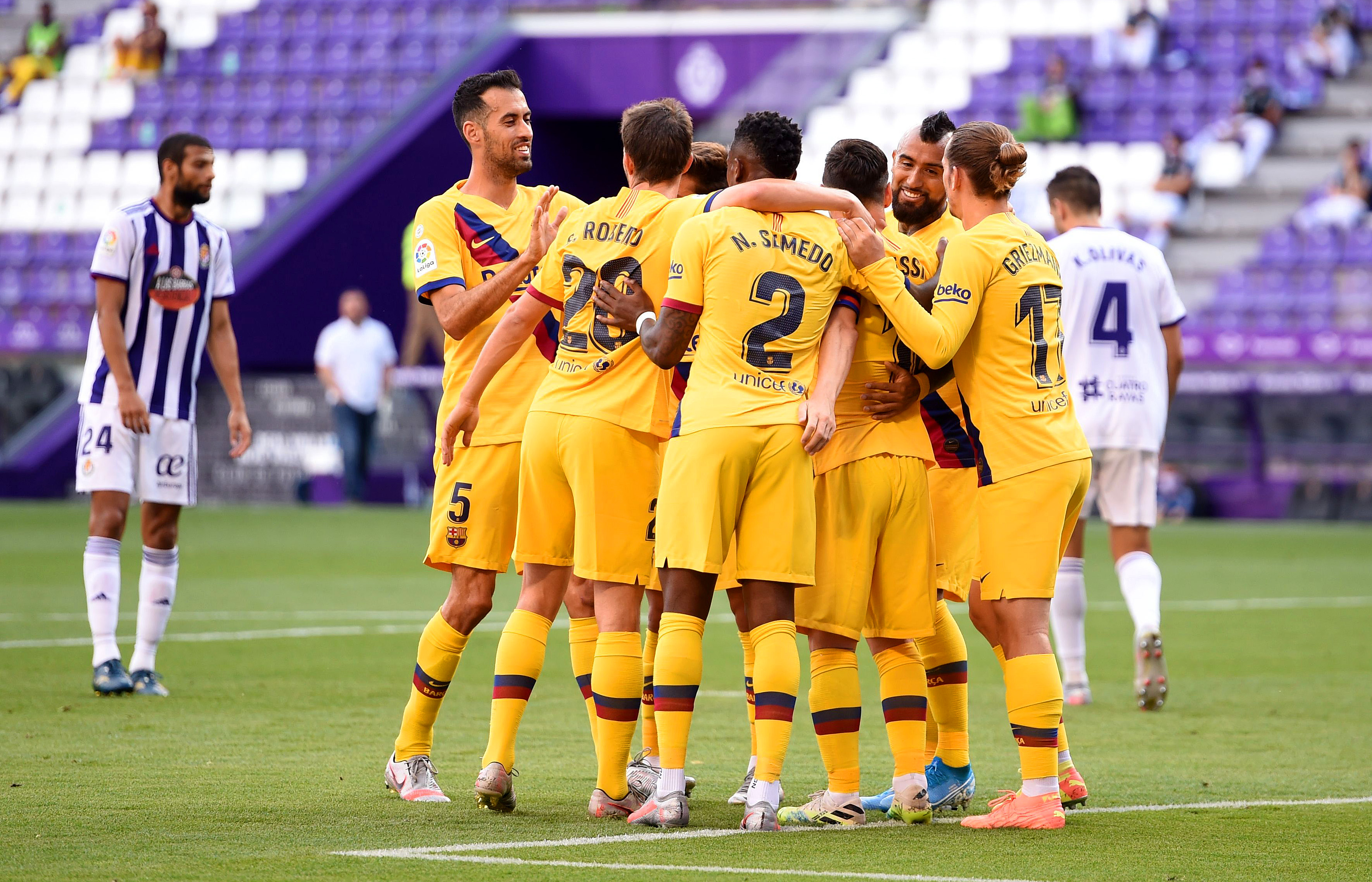 Valladolid - FC Barcelona 0-1. Catalanii speră în continuare la titlu. Vidal a marcat unicul gol al partidei