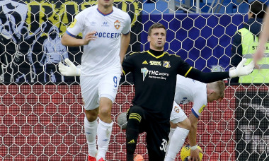 Sergey Pesyakov, portarul lui Rostov, în meciul cu CSKA Moscova / Foto: Profimedia