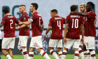 Jucătorii de la AC Milan, în meciul cu Bologna / Foto: Getty Images