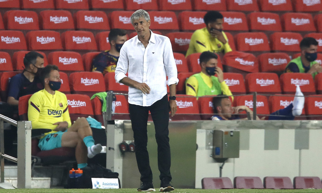 Quique Setien, antrenorul Barcelonei / Foto: Getty Images