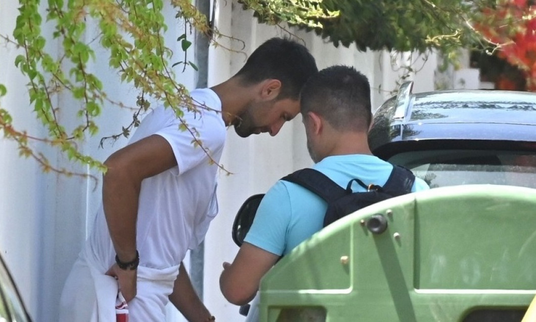 *EXCLUSIVE* World Number 1 Serbian Tennis star Novak Djokovic spotted without wearing his face mask out in Marbella