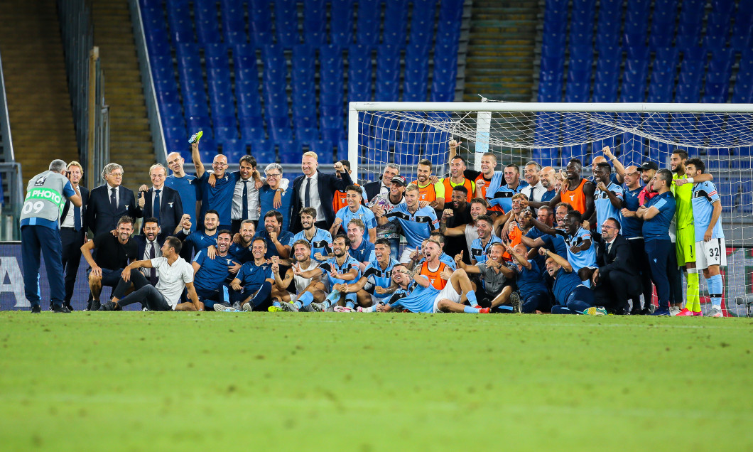 Bucuria celor de la Lazio, după victoria cu Cagliari / Foto: Getty Images