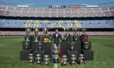 Xavi - trofeele de la Barcelona