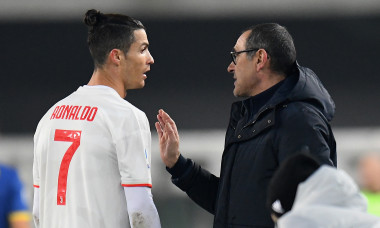 Maurizio Sarri și Cristiano Ronaldo / Foto: Getty Images