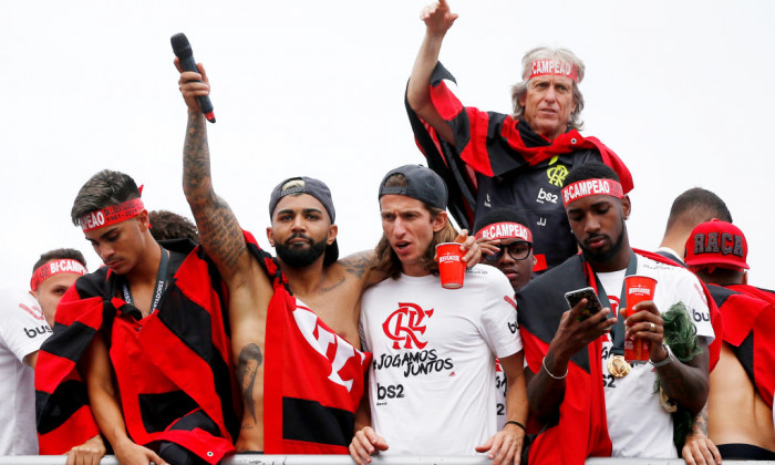 Flamengo Celebrates Winning the Copa CONMEBOL Libertadores 2019 Around Rio de Janeiro