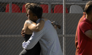 Anamaria Prodan și Ruben Albes, la finalul meciului Hermannstadt - Viitorul / Foto: Captură Digi Sport