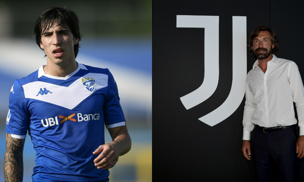 Sandro Tonali și Andrea Pirlo / Foto: Colaj Digi Sport