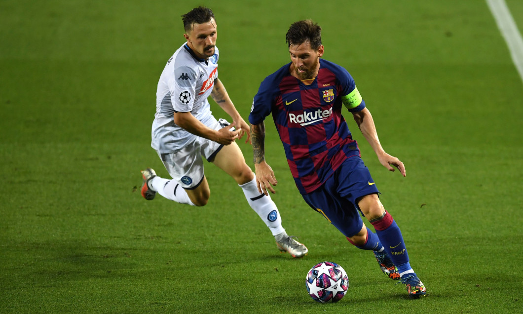 Lionel Messi, în meciul cu Napoli / Foto: Getty Images