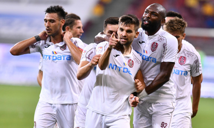 Jucătorii de la CFR Cluj, în meciul cu FCSB / Foto: Jucătorii de la CFR Cluj, în meciul cu FCSB / Foto: Sport PicturesSport Pictures